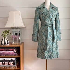 Heart Moon Star Y2K Brocade Coat Tapestry Coat size M runs small